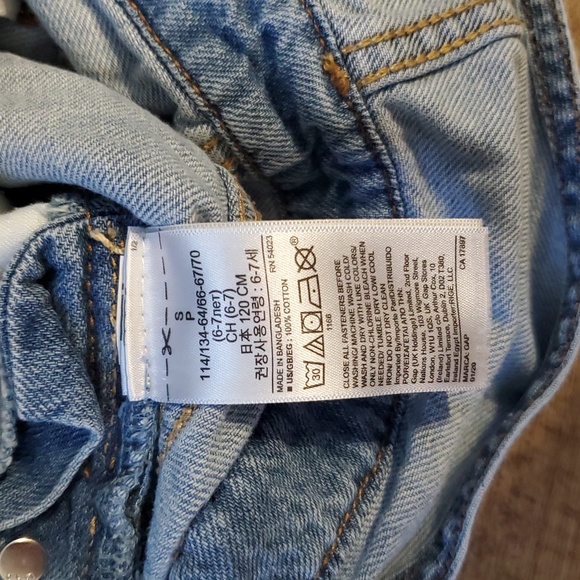 4 for $20 Gap Kids Shortalls size small (6-7) - Picture 4 of 4